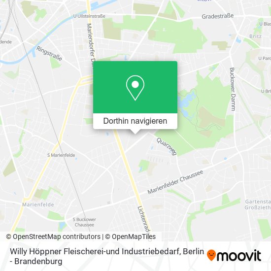 Willy Höppner Fleischerei-und Industriebedarf Karte