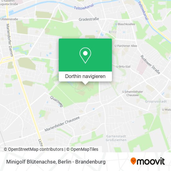 Minigolf Blütenachse Karte