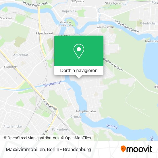 Maxxivimmobilien Karte