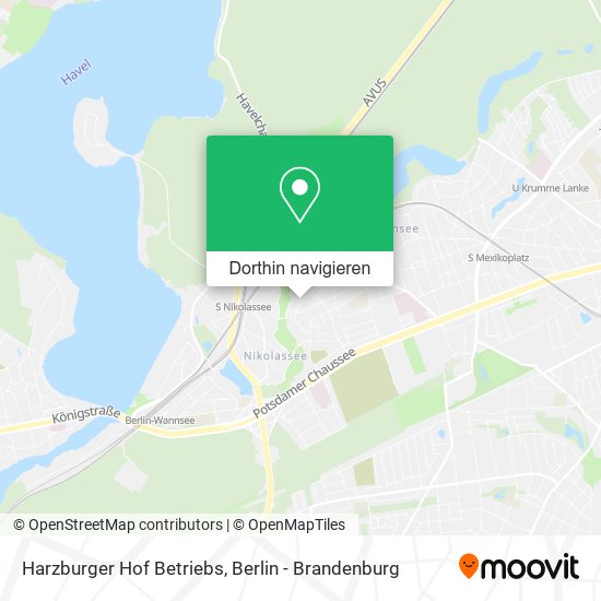 Harzburger Hof Betriebs Karte