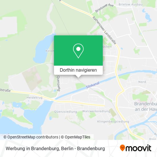 Werbung in Brandenburg Karte