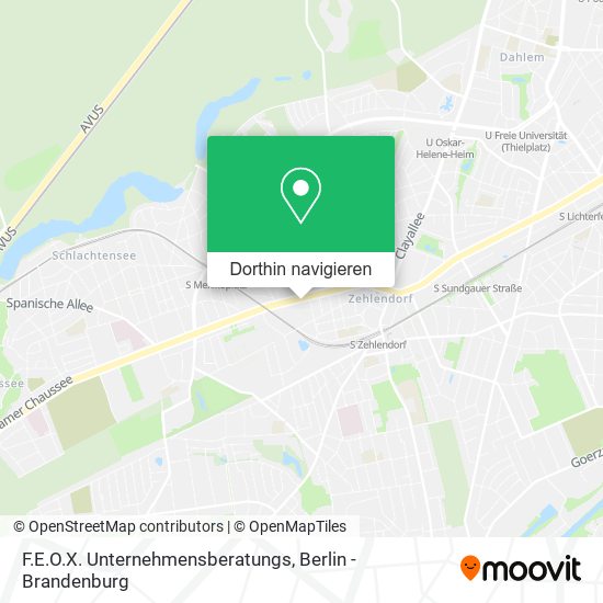 F.E.O.X. Unternehmensberatungs Karte