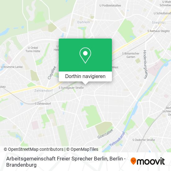 Arbeitsgemeinschaft Freier Sprecher Berlin Karte