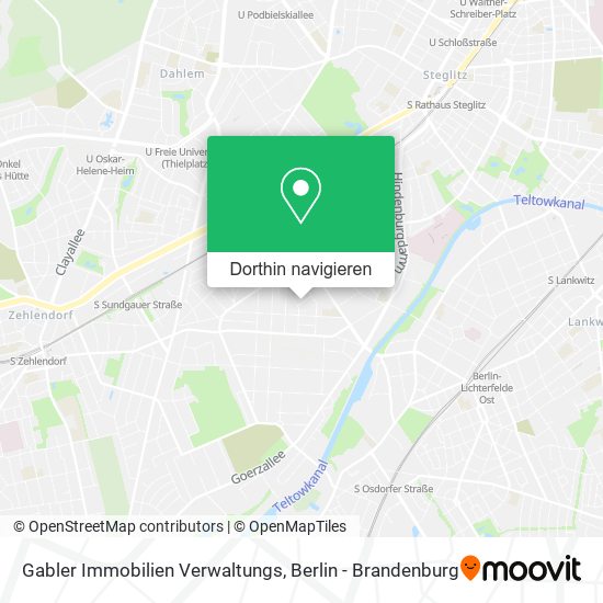 Gabler Immobilien Verwaltungs Karte