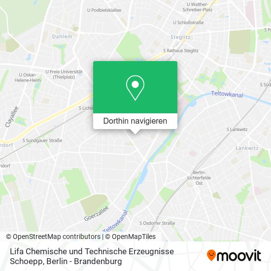 Lifa Chemische und Technische Erzeugnisse Schoepp Karte