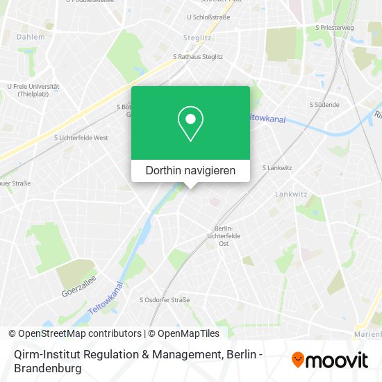 Qirm-Institut Regulation & Management Karte