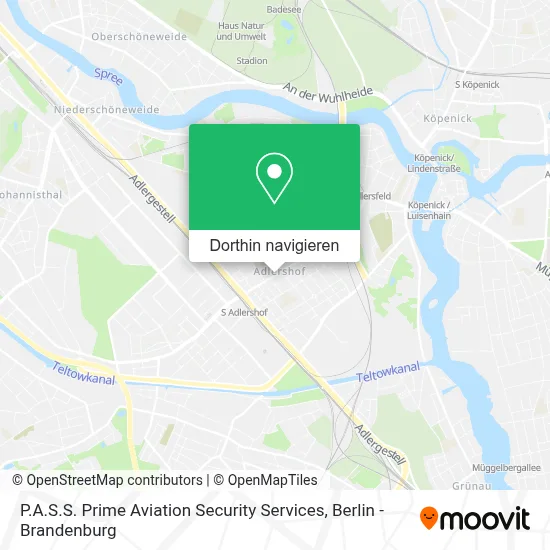 P.A.S.S. Prime Aviation Security Services Karte