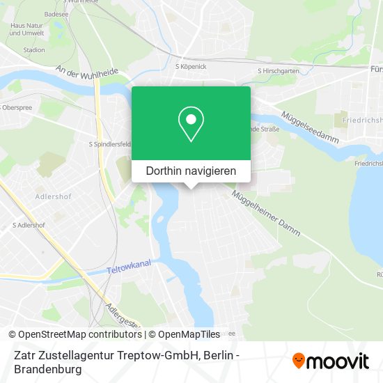 Zatr Zustellagentur Treptow-GmbH Karte