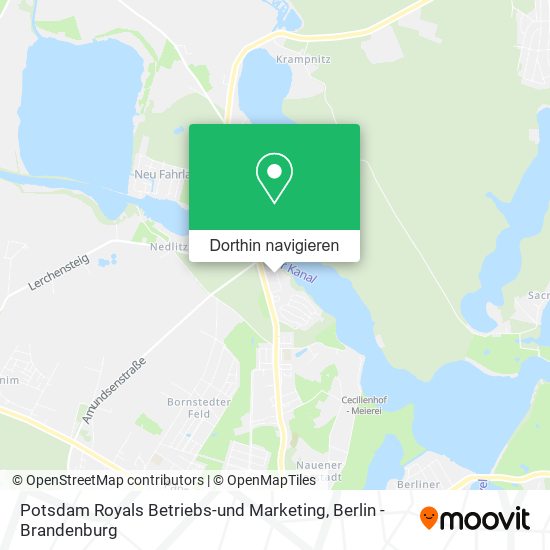 Potsdam Royals Betriebs-und Marketing Karte