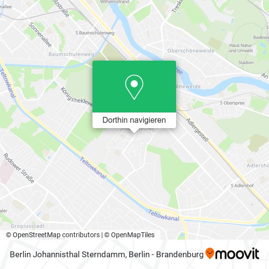 Berlin Johannisthal Sterndamm Karte