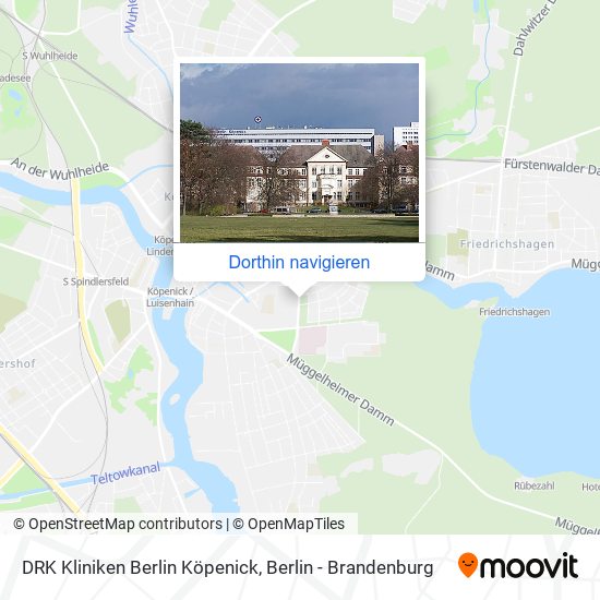 DRK Kliniken Berlin Köpenick Karte