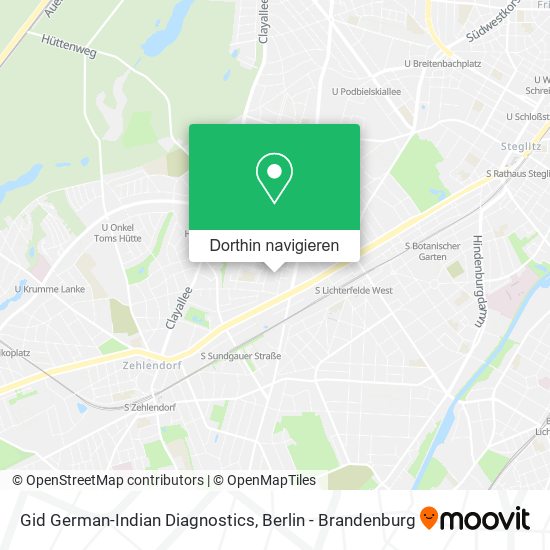 Gid German-Indian Diagnostics Karte