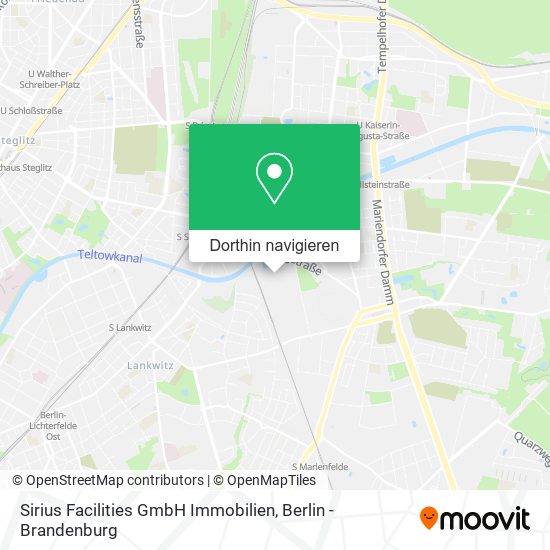 Sirius Facilities GmbH Immobilien Karte