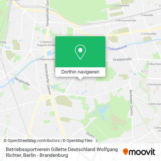 Betriebssportverein Gillette Deutschland Wolfgang Richter Karte