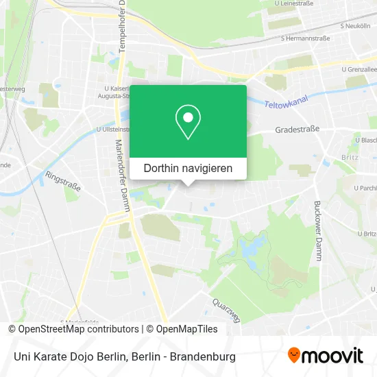 Uni Karate Dojo Berlin Karte