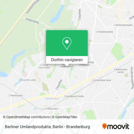 Berliner Umlandprodukte Karte