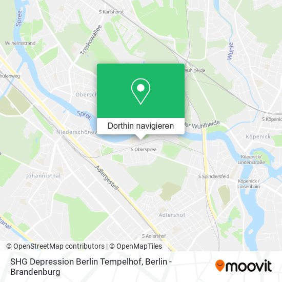 SHG Depression Berlin Tempelhof Karte