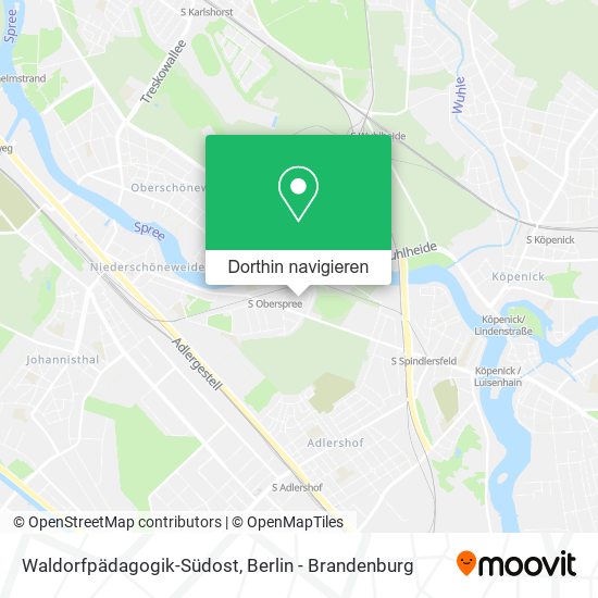 Waldorfpädagogik-Südost Karte