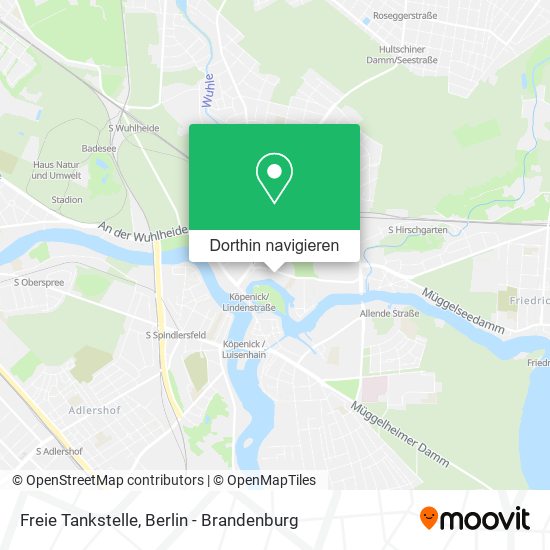 Freie Tankstelle Karte