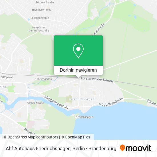 Ahf Autohaus Friedrichshagen Karte