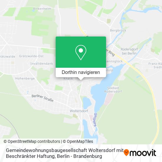 Gemeindewohnungsbaugesellschaft Woltersdorf mit Beschränkter Haftung Karte