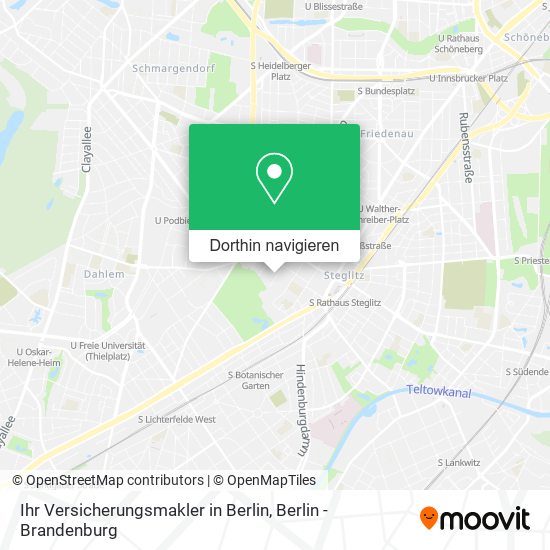 Ihr Versicherungsmakler in Berlin Karte