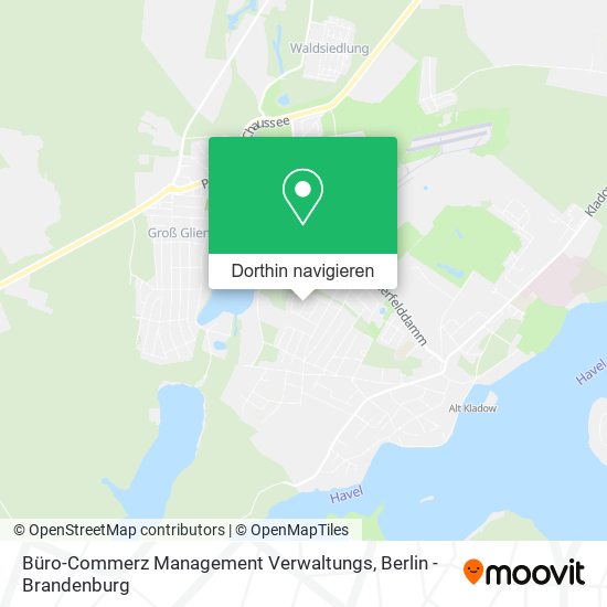 Büro-Commerz Management Verwaltungs Karte