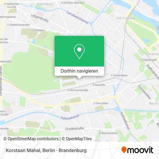 Korstaan Mahal Karte