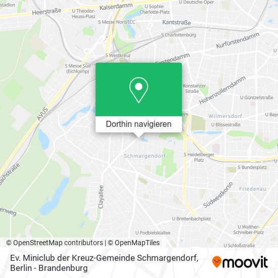 Ev. Miniclub der Kreuz-Gemeinde Schmargendorf Karte