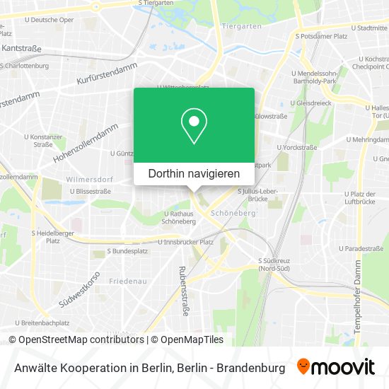 Anwälte Kooperation in Berlin Karte