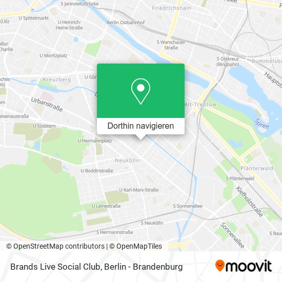 Brands Live Social Club Karte