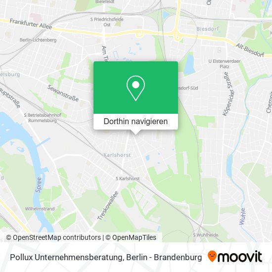 Pollux Unternehmensberatung Karte