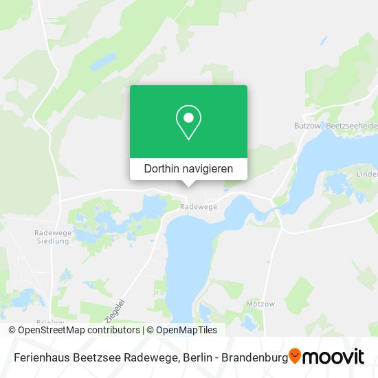 Ferienhaus Beetzsee Radewege Karte