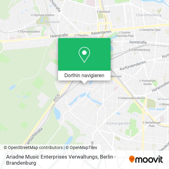 Ariadne Music Enterprises Verwaltungs Karte