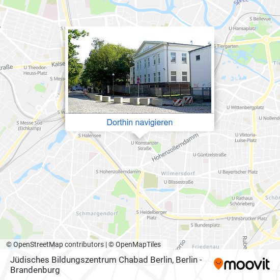 Jüdisches Bildungszentrum Chabad Berlin Karte