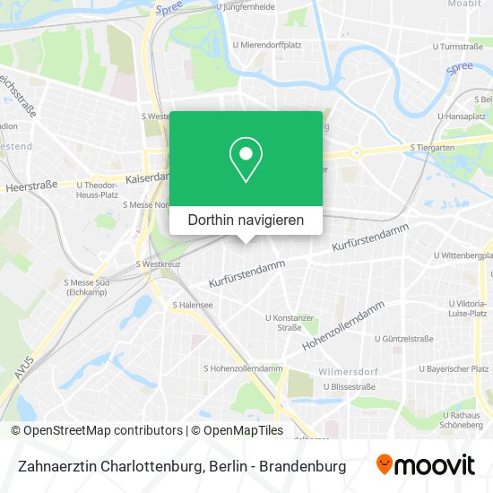 Zahnaerztin Charlottenburg Karte