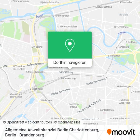 Allgemeine Anwaltskanzlei Berlin Charlottenburg Karte
