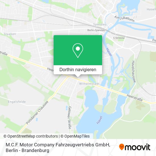 M.C.F. Motor Company Fahrzeugvertriebs GmbH Karte