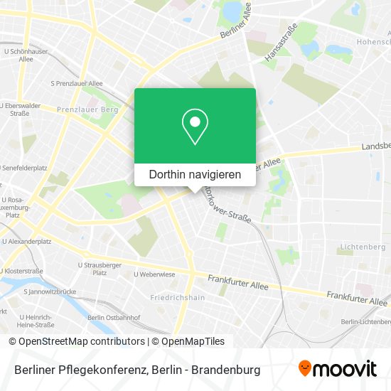 Berliner Pflegekonferenz Karte