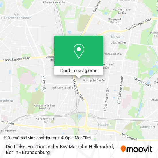 Die Linke. Fraktion in der Bvv Marzahn-Hellersdorf Karte