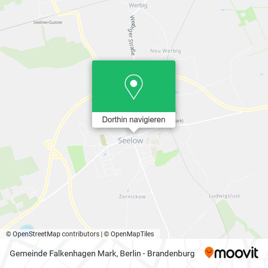 Gemeinde Falkenhagen Mark Karte