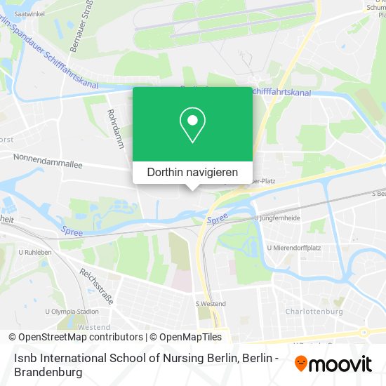 Isnb International School of Nursing Berlin Karte