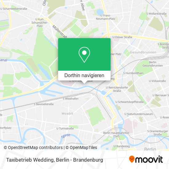 Taxibetrieb Wedding Karte