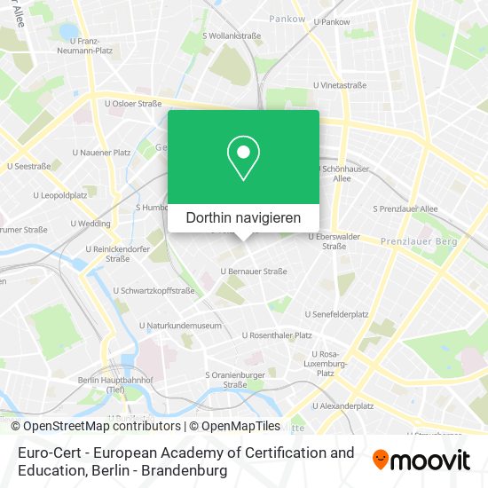 Euro-Cert - European Academy of Certification and Education Karte