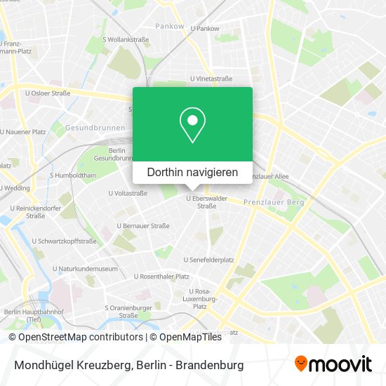 Mondhügel Kreuzberg Karte