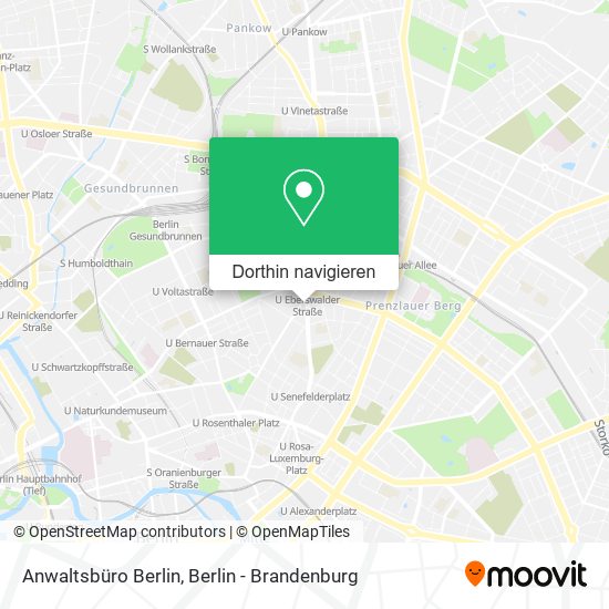 Anwaltsbüro Berlin Karte