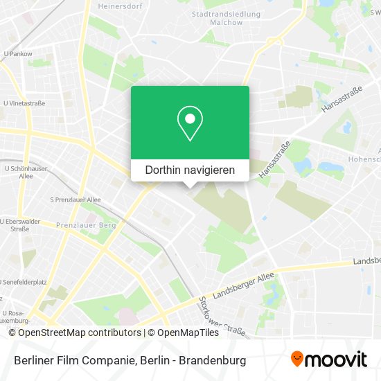 Berliner Film Companie Karte