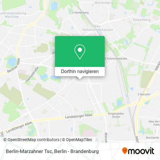 Berlin-Marzahner Tsc Karte