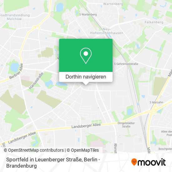Sportfeld in Leuenberger Straße Karte