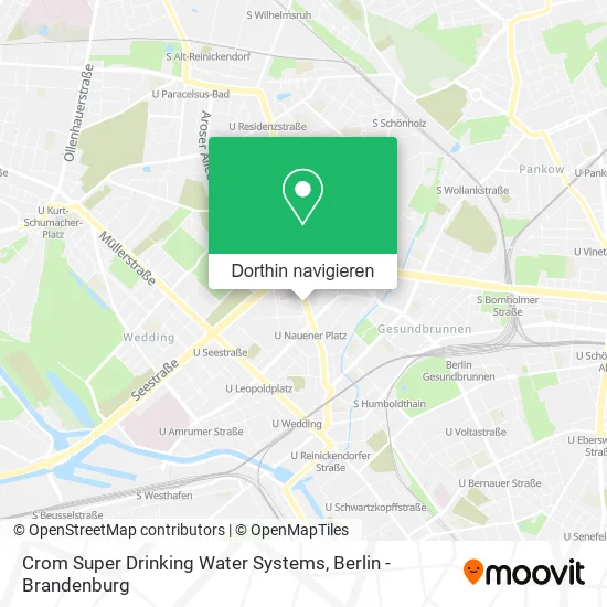 Crom Super Drinking Water Systems Karte